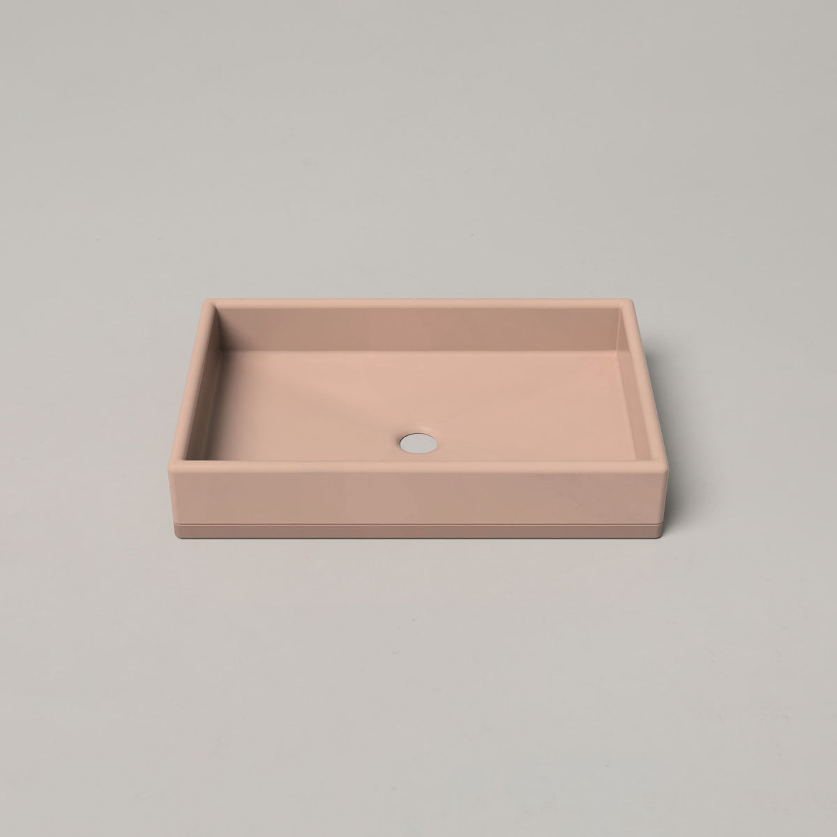 Box Two Tone Basin - Blush Pink (Surface Mount)