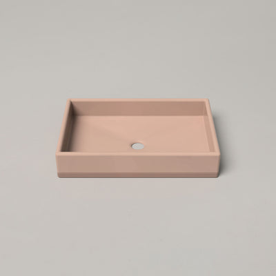 Box Two Tone Basin - Blush Pink (Surface Mount)