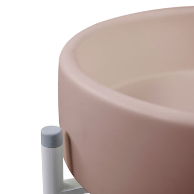 Bowl Basin - Stand (Blush Pink,Black Frame)