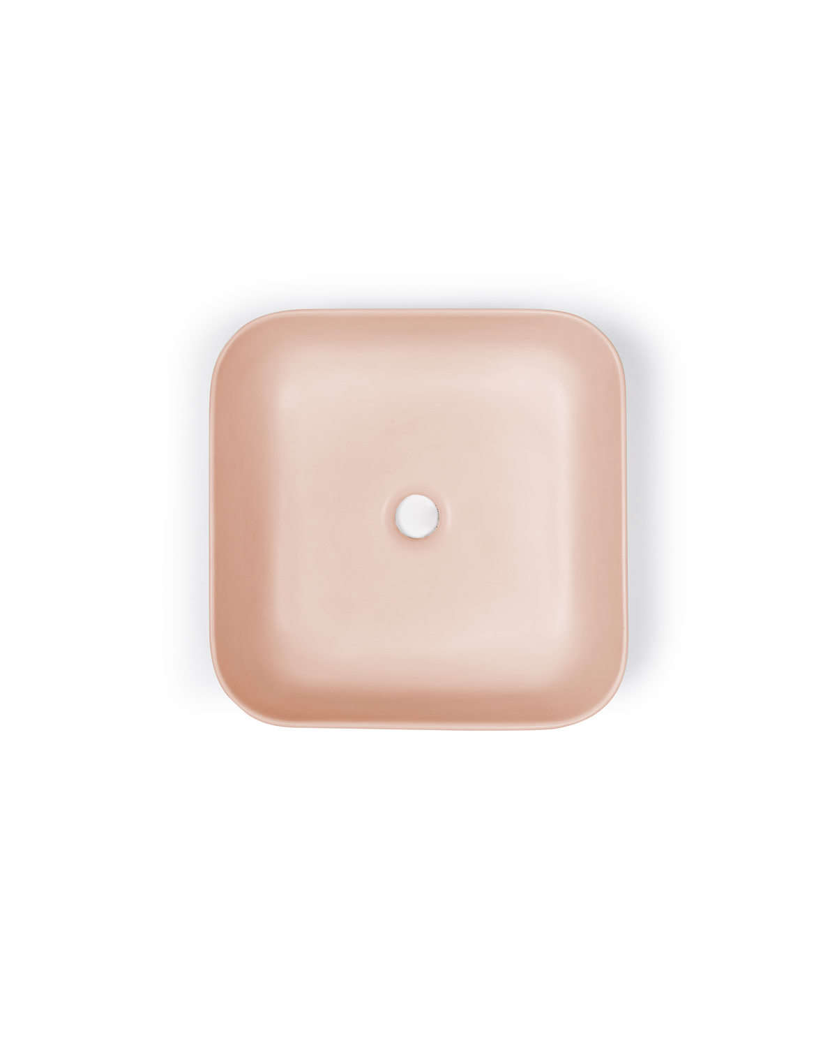 Cube Basin - Wall Hung (Pastel Peach)
