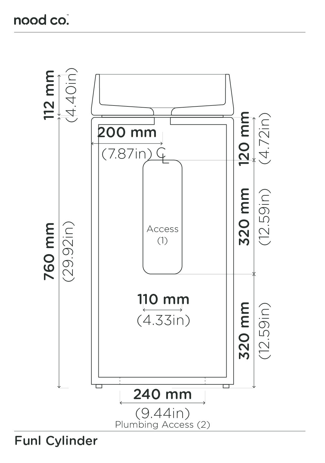 Cylinder - Funl Basin (Rust)