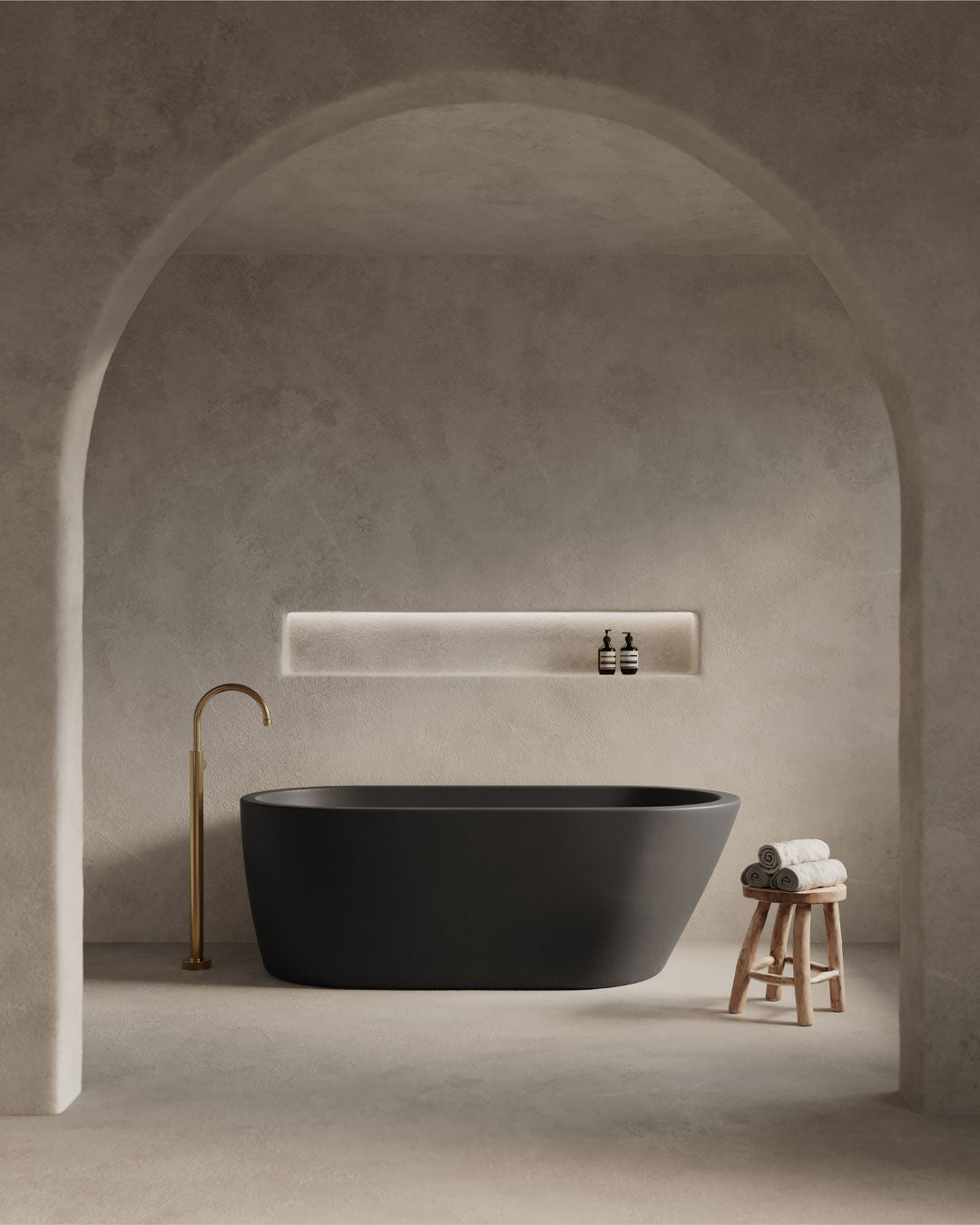 Juno Freestanding Bathtub (Charcoal)