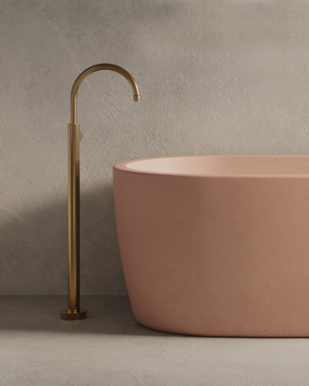 Juno Freestanding Bathtub (Blush Pink)