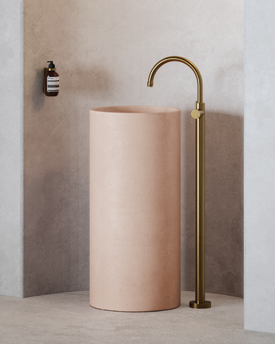 Luna Freestanding Basin (Blush Pink)