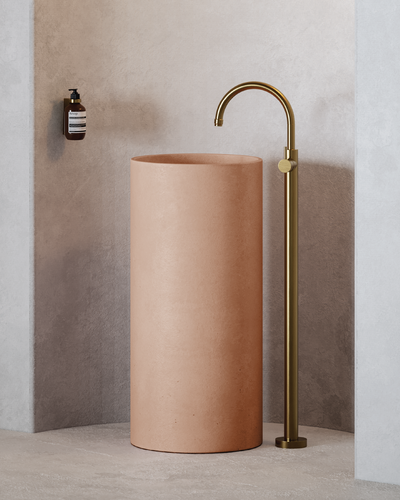 Luna Freestanding Basin (Pastel Peach)