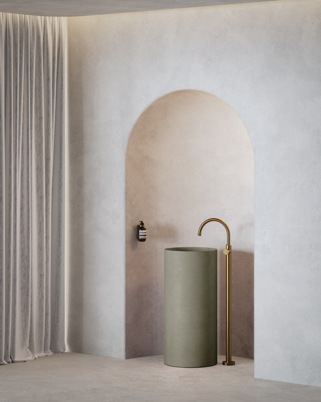 Luna Freestanding Basin (Olive)