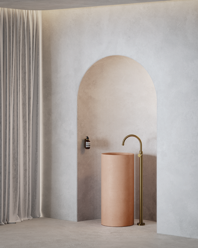 Luna Freestanding Basin (Pastel Peach)