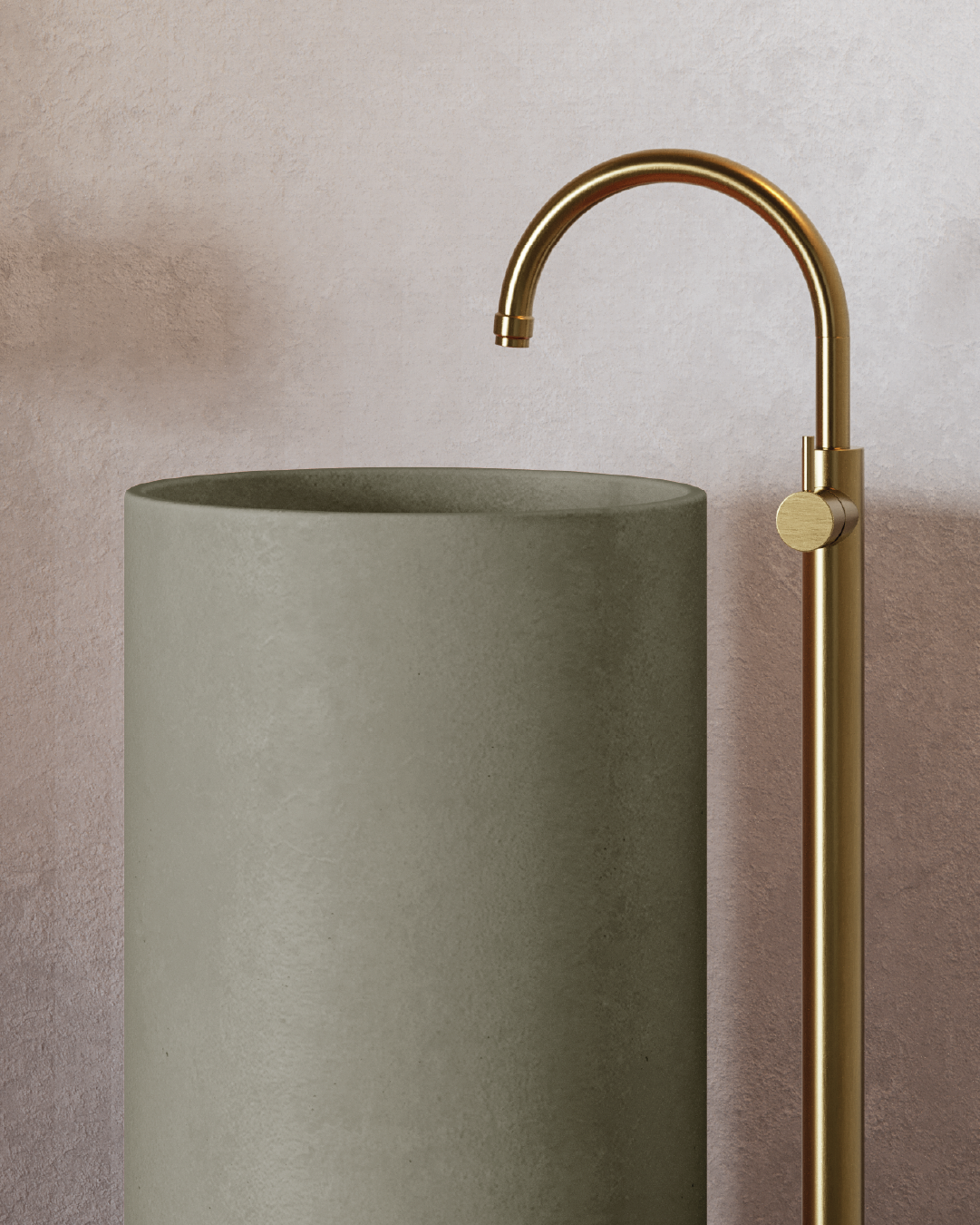 Luna Freestanding Basin (Olive)