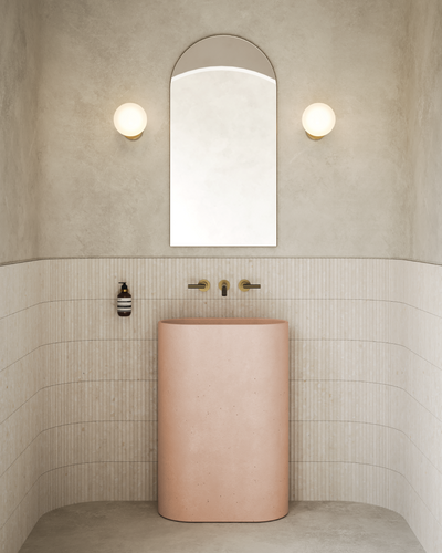 Molli Freestanding Blush Pink Colour - Nood co