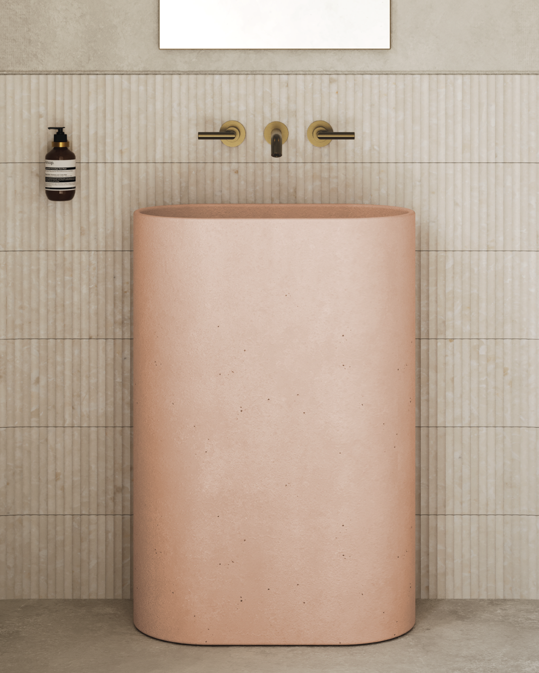 Molli Freestanding Basin (Blush Pink)