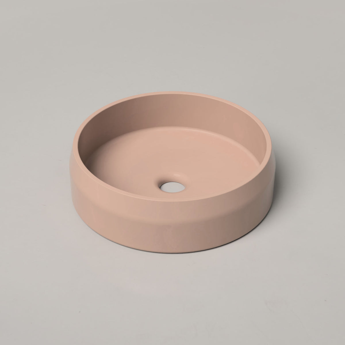 Prism Circle Basin - Blush Pink (Surface Mount)