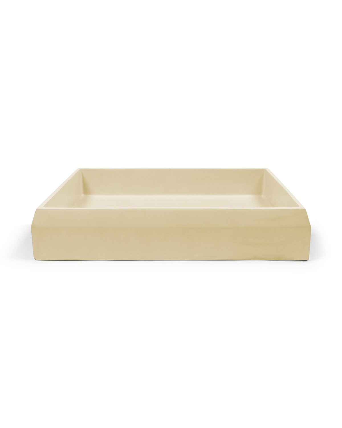 Prism Rectangle Basin - Wall Hung (Custard)