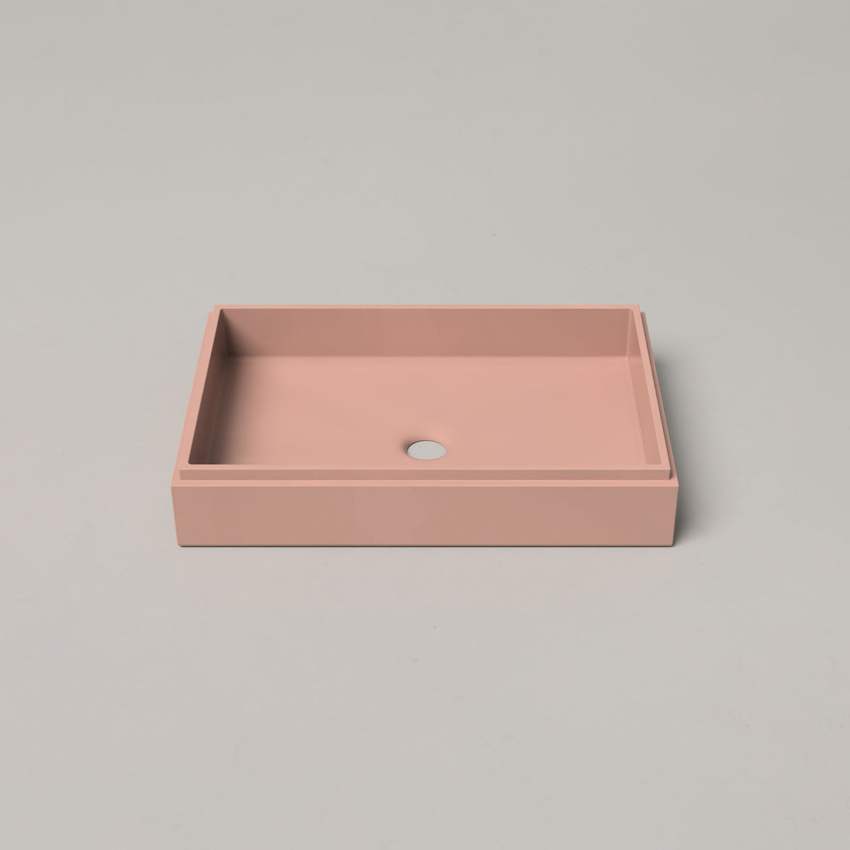 Stepp Rectangle Basin - Blush Pink (Surface Mount)
