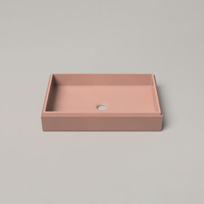 Stepp Rectangle Two Tone Basin - Blush Pink (Surface Mount)