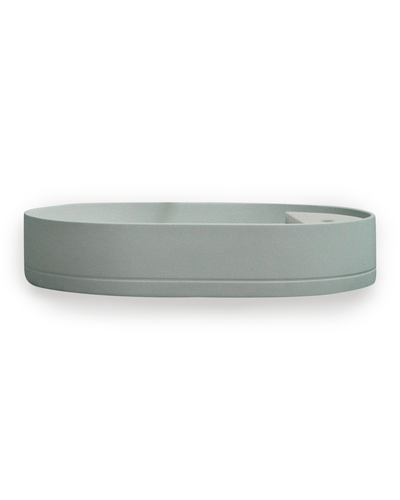 Shelf Oval Basin - Surface Mount (Sky Grey)