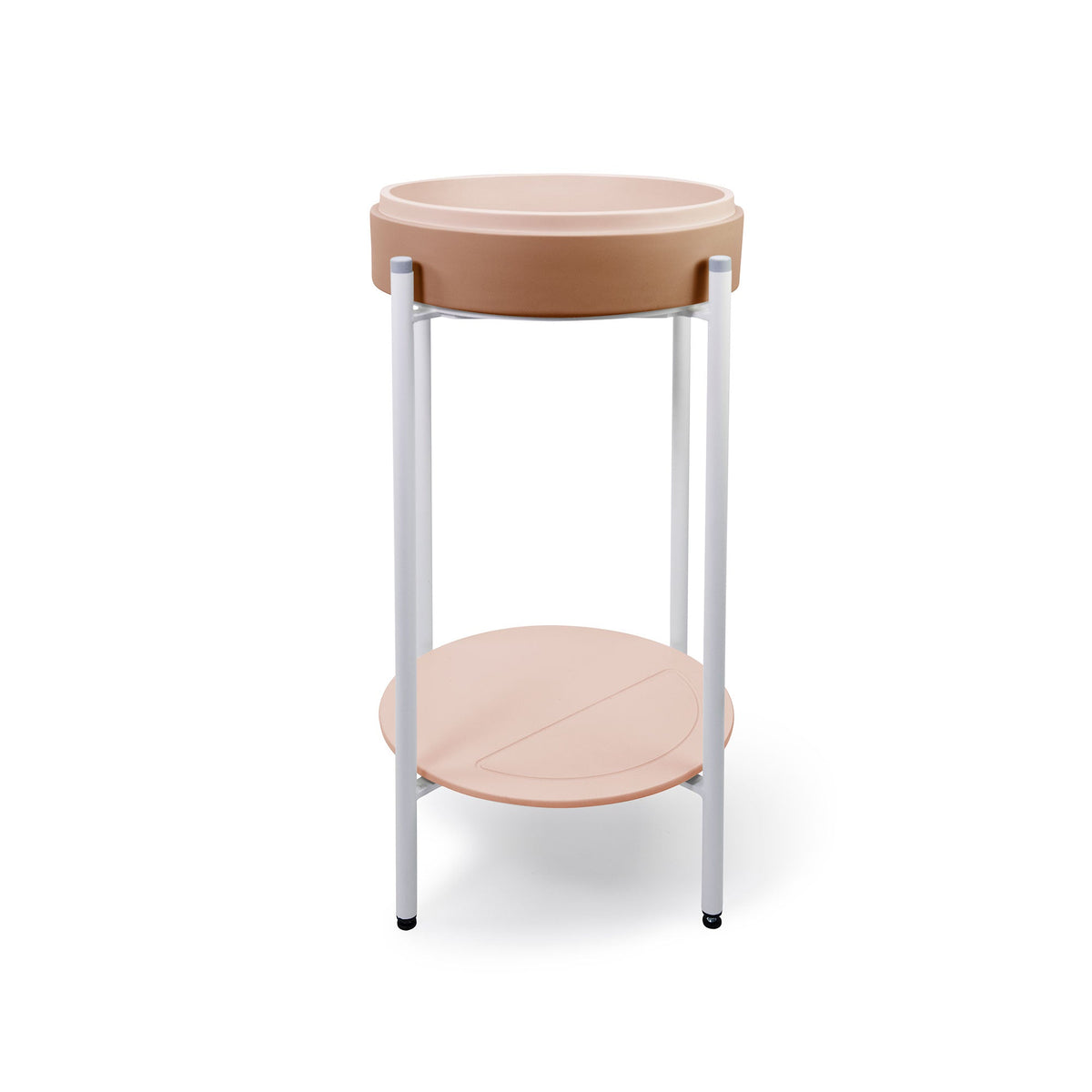 Stepp Circle Basin - Stand (Pastel Peach,Black Frame)