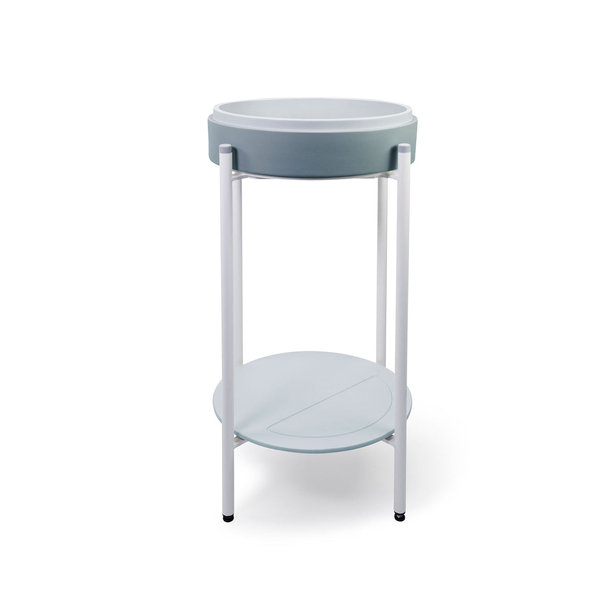 Stepp Circle Basin - Stand (Powder Blue,Black Frame)