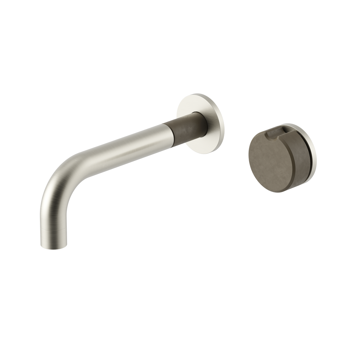 Alchemy Progressive Wall Mixer Set - Brushed Nickel x Olive