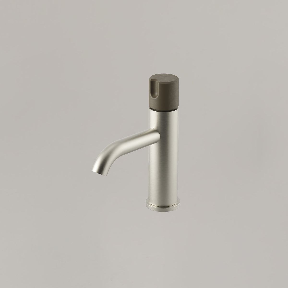 Alchemy Progressive Basin Mixer — Brushed Nickel / Olive