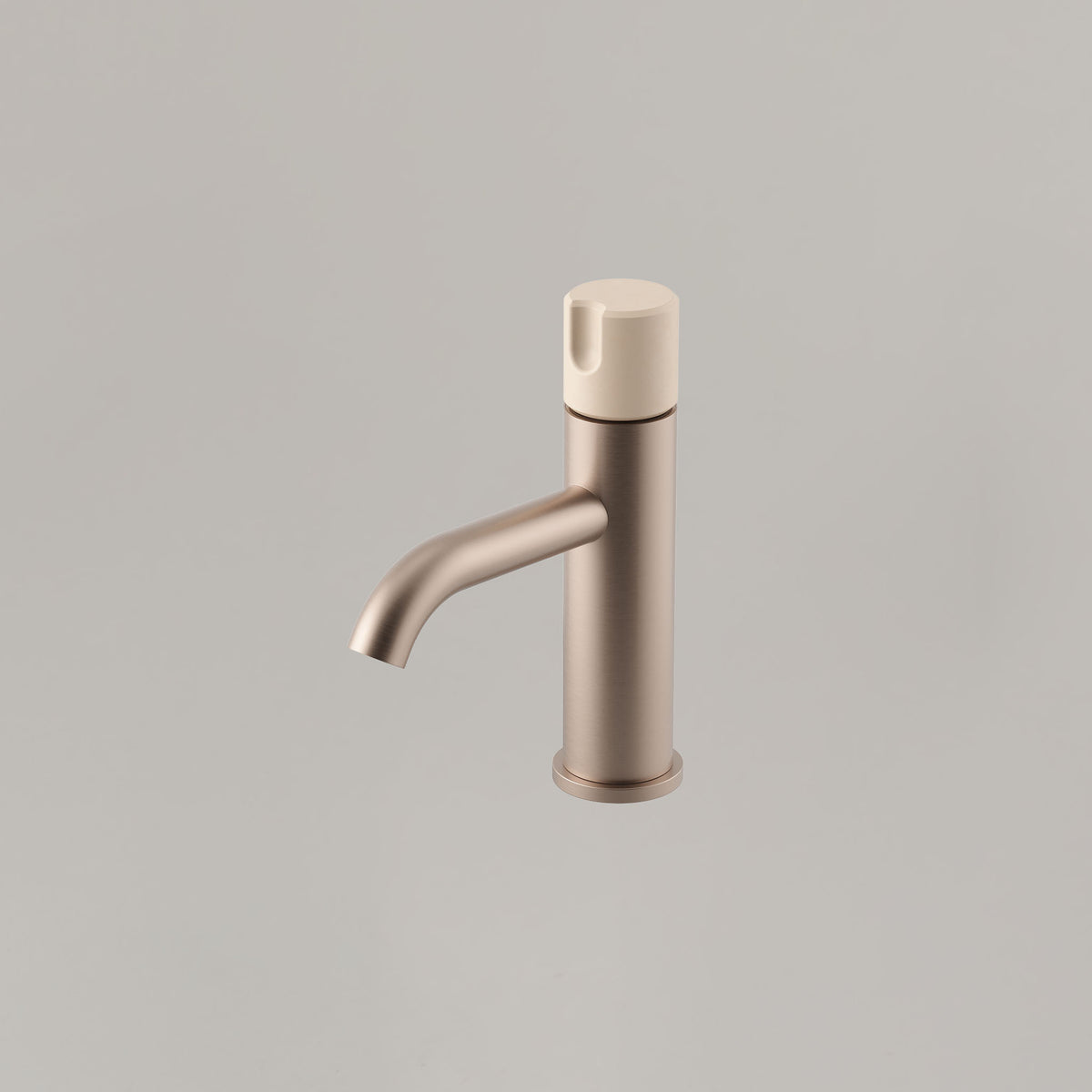 Alchemy Progressive Basin Mixer — Champagne / Mushroom
