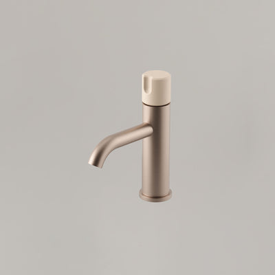 Alchemy Progressive Basin Mixer — Champagne / Mushroom