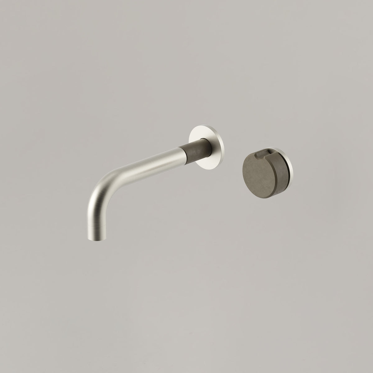 Alchemy Progressive Wall Mixer Set — Brushed Nickel / Olive