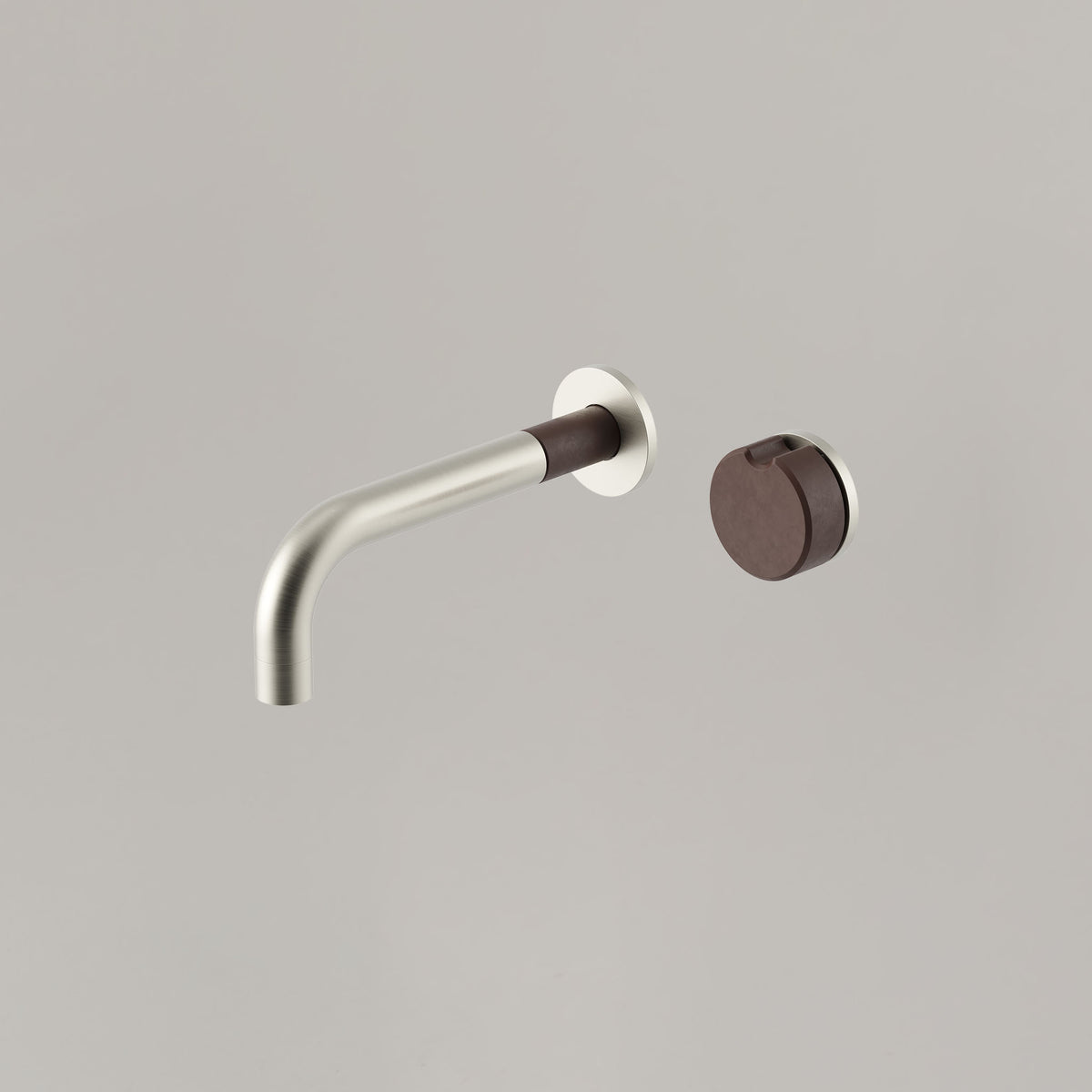 Alchemy Progressive Wall Mixer Set — Brushed Nickel / Slate