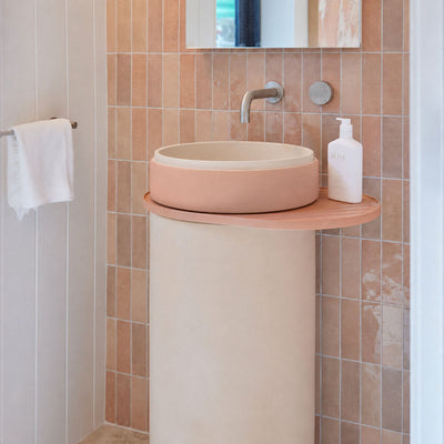 Cylinder Stepp Circle Two Tone Basin