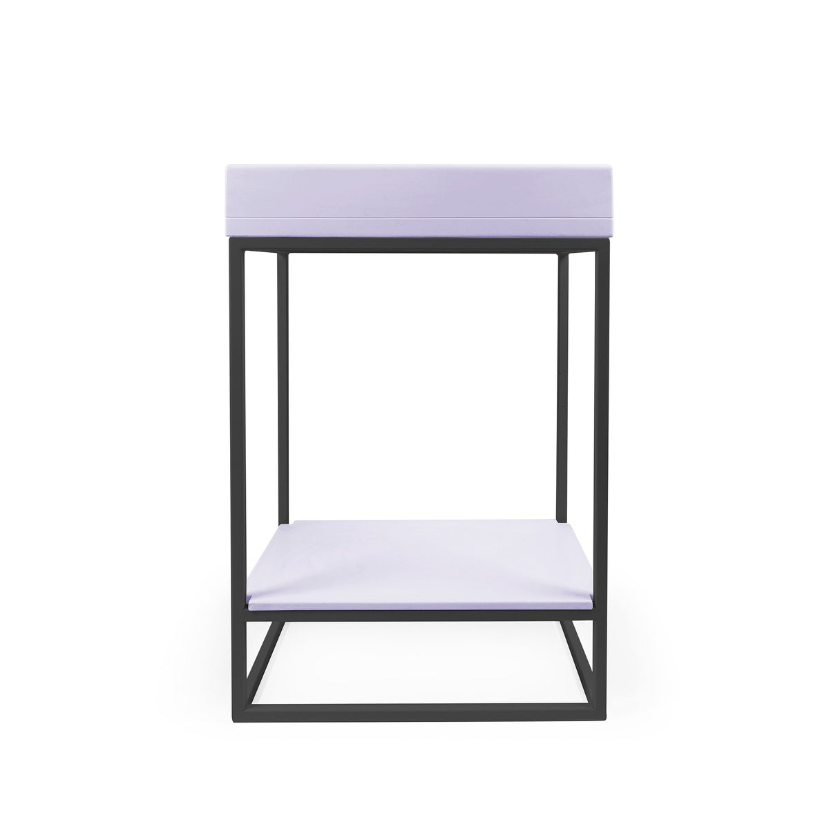 Box Basin Vanity Set (Lilac,Black Frame)