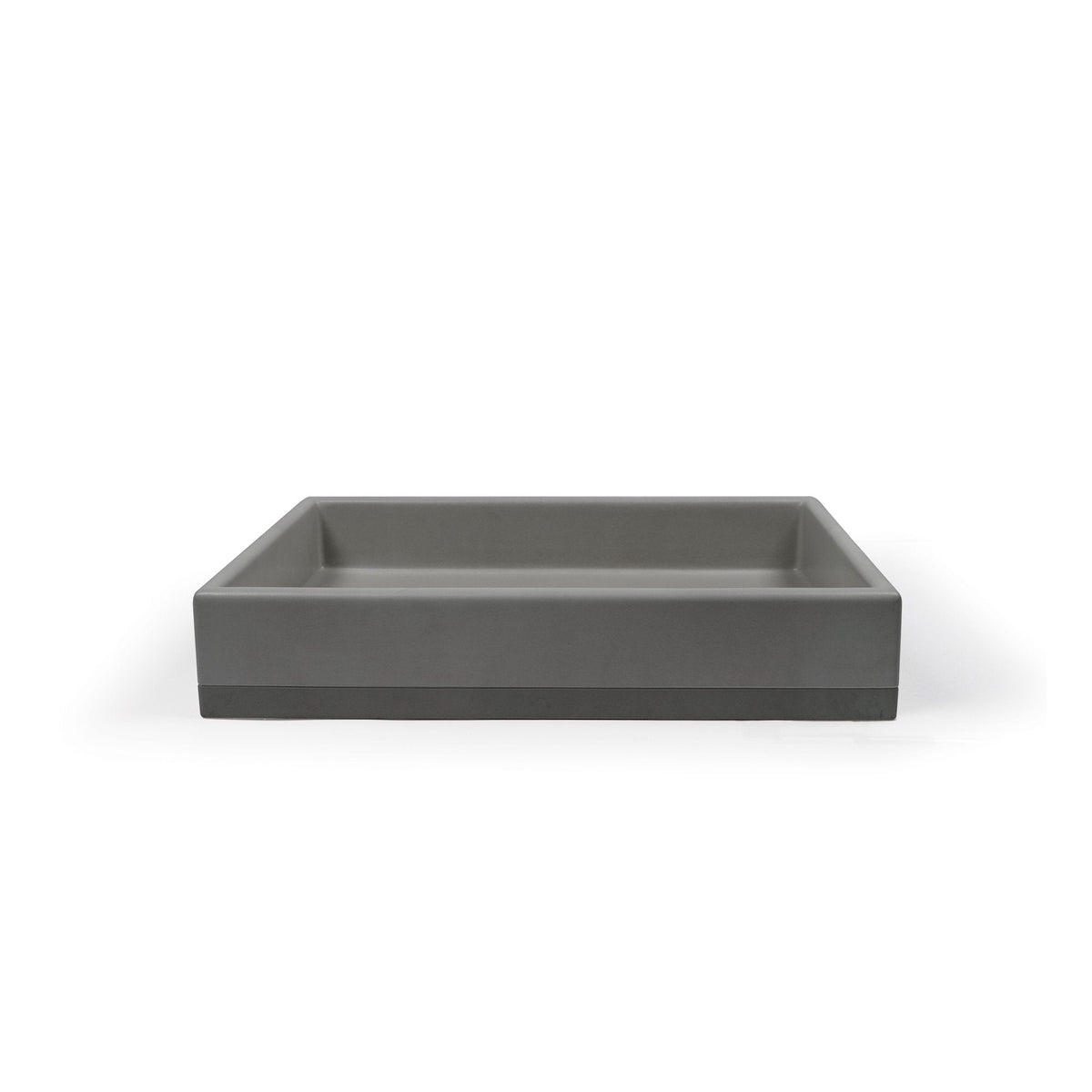 Box Basin Two Tone - Surface Mount (Mid Tone Grey)