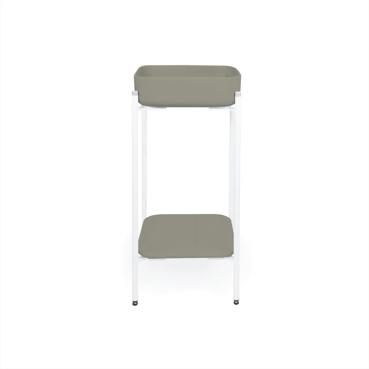 Cube Basin - Stand (Olive,White Frame)