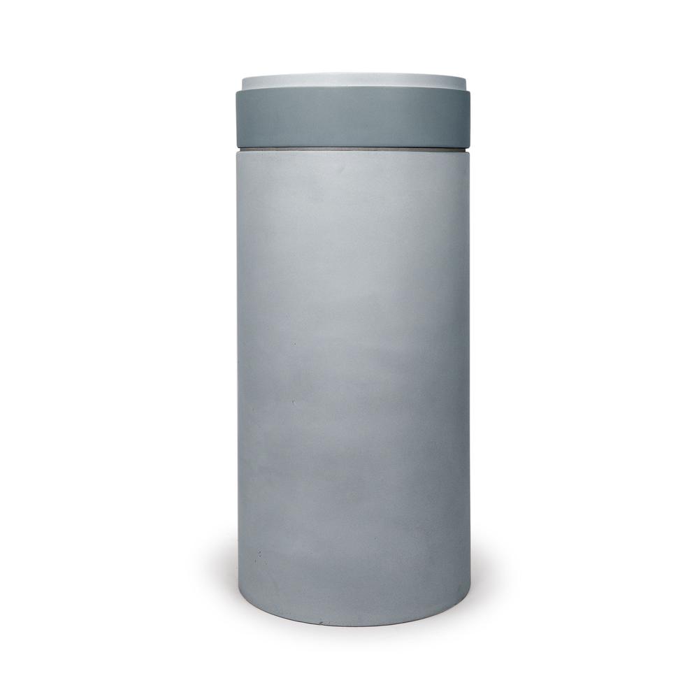Cylinder with Tray - Stepp Circle Basin (Powder Blue,Powder Blue)